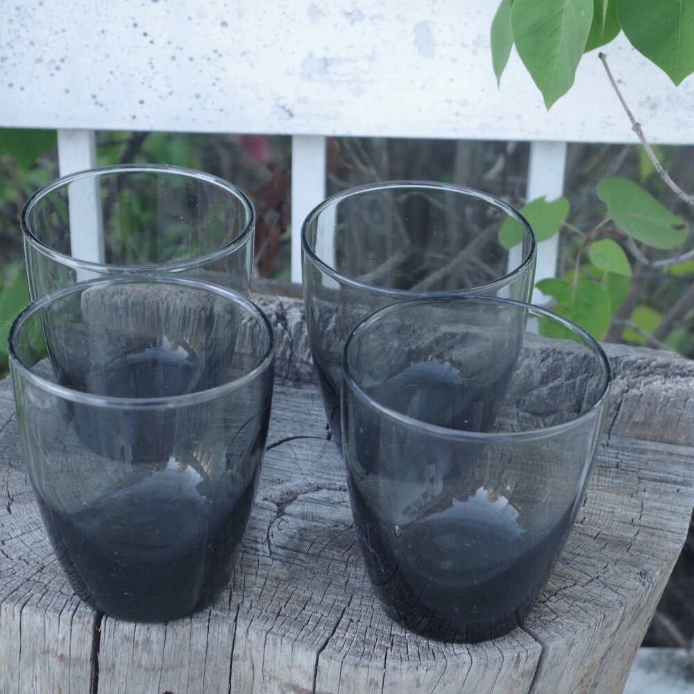 Smoked Gray Bar Glasses